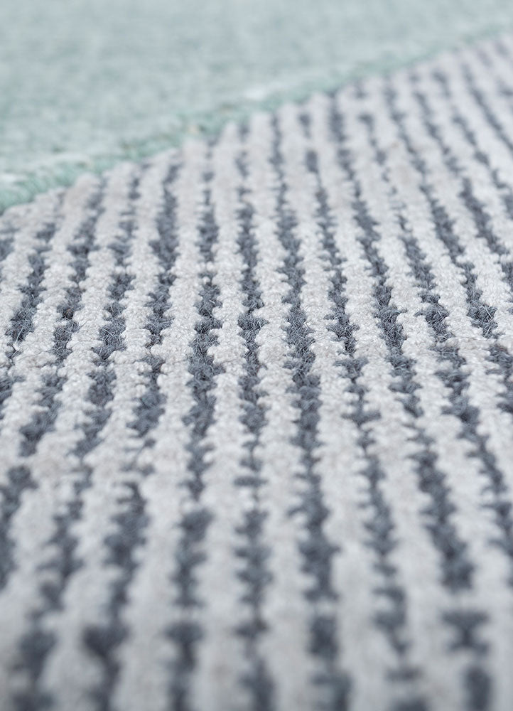 Nowoczesna wykładzina - 228 x 163 cm - jasnoniebieski