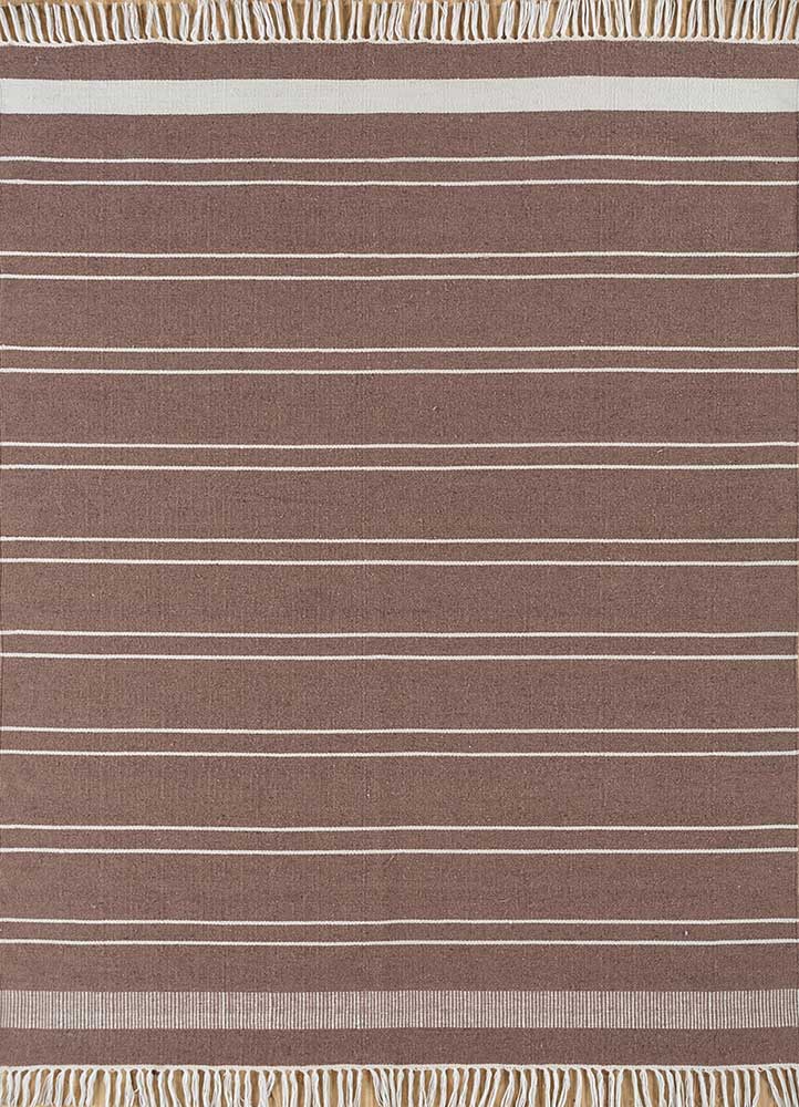 Dywan wełniany - 225 x 150 cm - ciemny camel