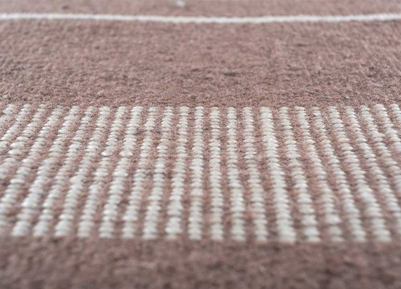 Dywan wełniany - 225 x 150 cm - ciemny camel