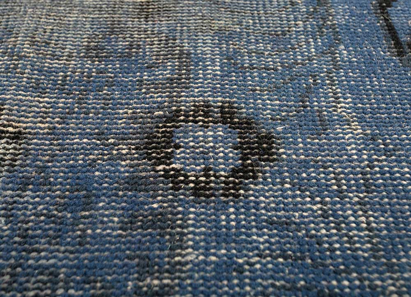 Dywan wełniany - 180 x 120 cm - niebieski