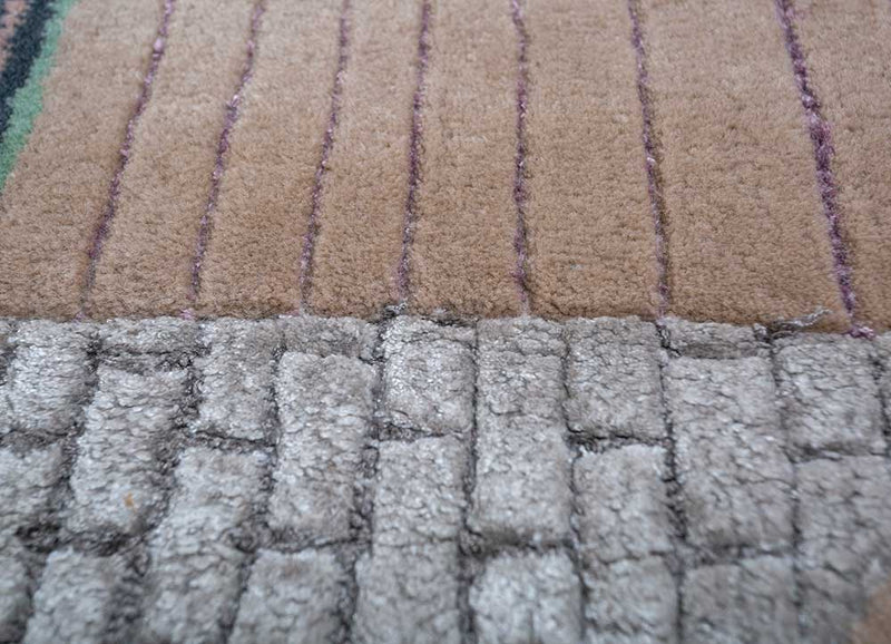 Dywan wełniany - 500 x 205 cm - pomarańczowy