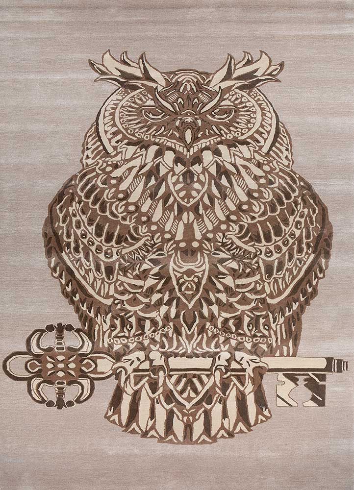 Dywan wełniany - 360 x 195 cm - kremowy