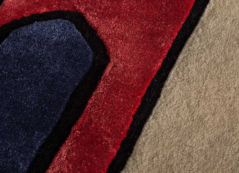 Dywan wełniany kształt specjalny  - 240 x 170 cm - beżowy