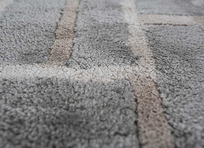 Designerski dywan - 270 x 180 cm - szary