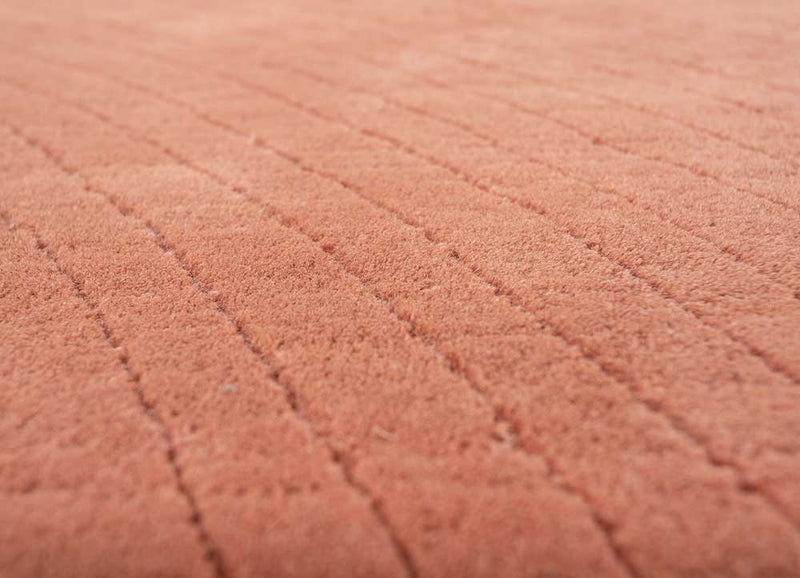 Dywan wełniany - 242 x 163 cm - pomarańczowy