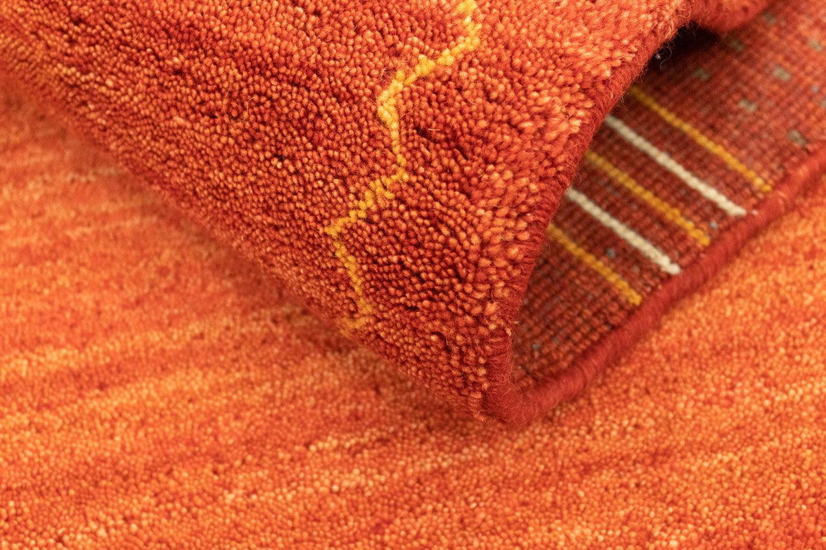 Biegacz Dywan Gabbeh - Indus - 200 x 80 cm - czerwony