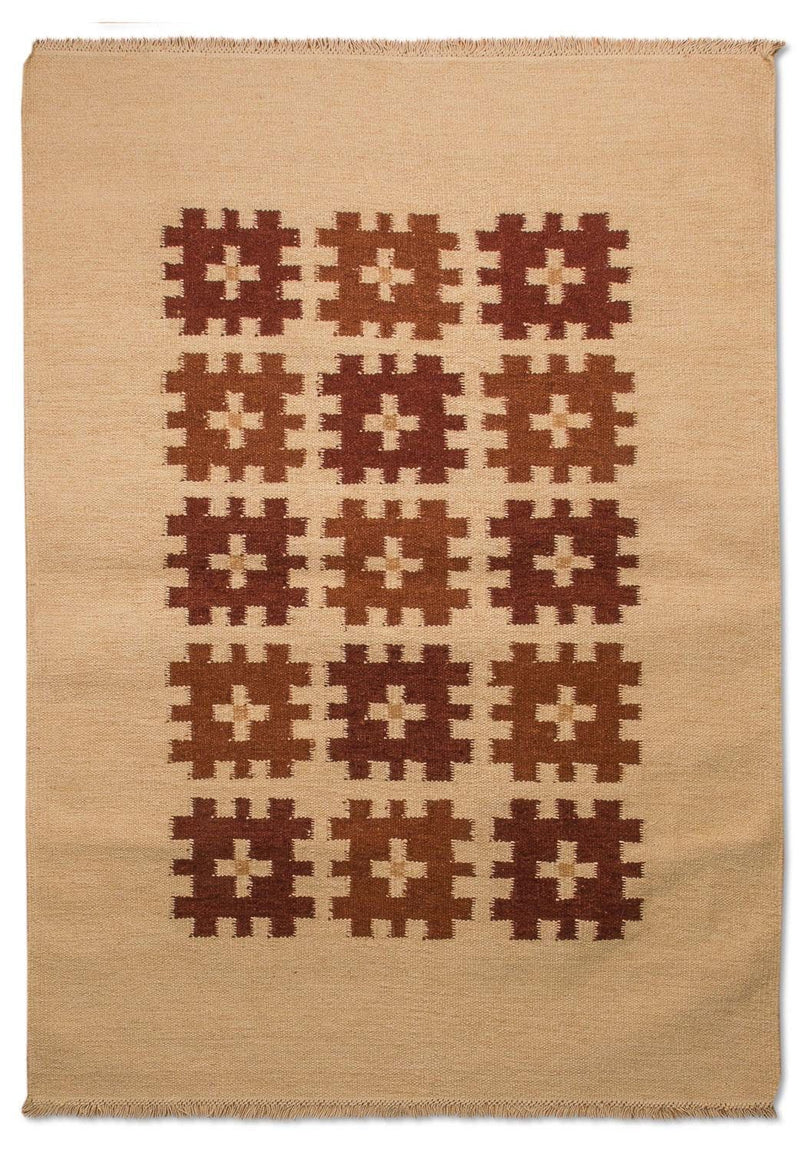 Dywan Kelim - modny - 180 x 120 cm - czerwony