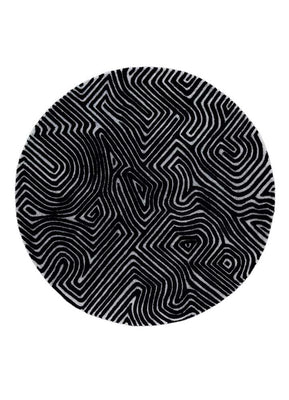 Dywan okrągły  - 180 x 180 cm - szary