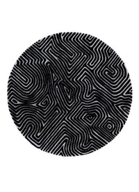 Dywan okrągły  - 180 x 180 cm - szary