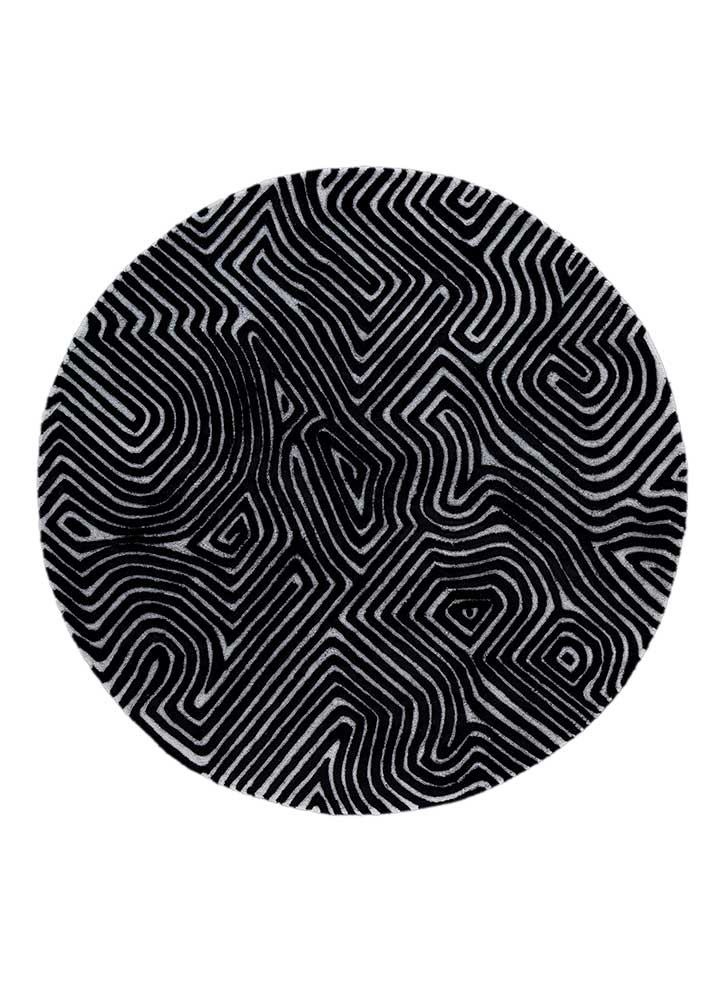 Dywan okrągły  - 180 x 180 cm - szary