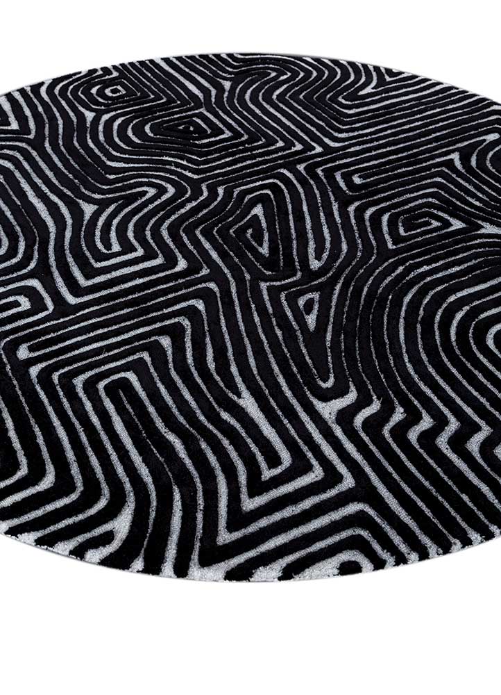 Dywan okrągły  - 180 x 180 cm - szary