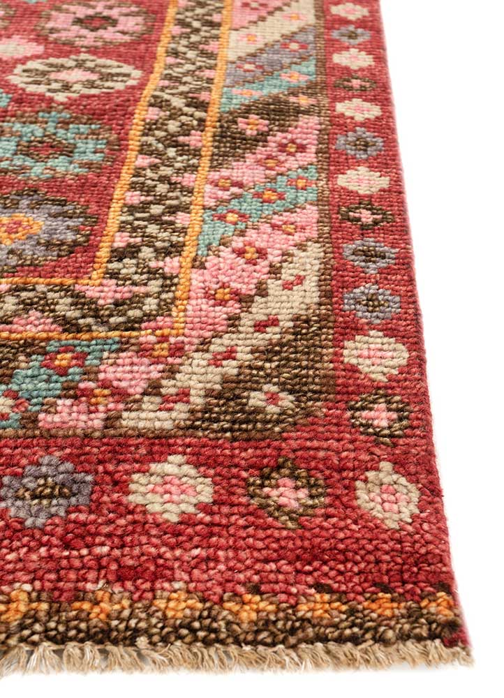 Biegacz Dywan wełniany - 360 x 90 cm - pomarańczowy