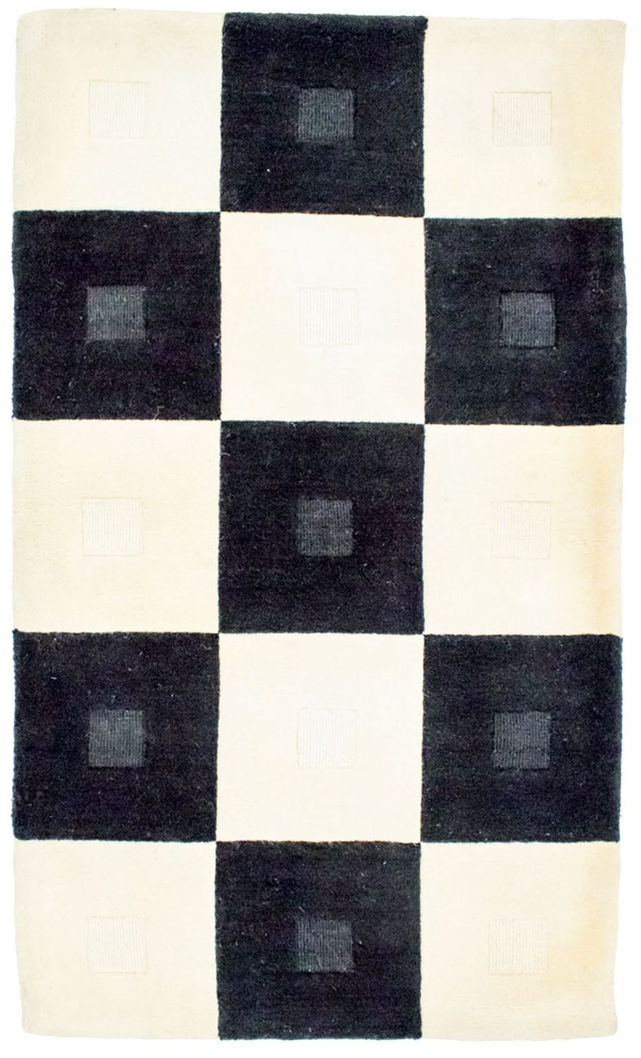 Dywan wełniany - 150 x 90 cm - wielokolorowy