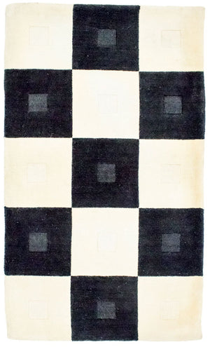 Dywan wełniany - 150 x 90 cm - wielokolorowy