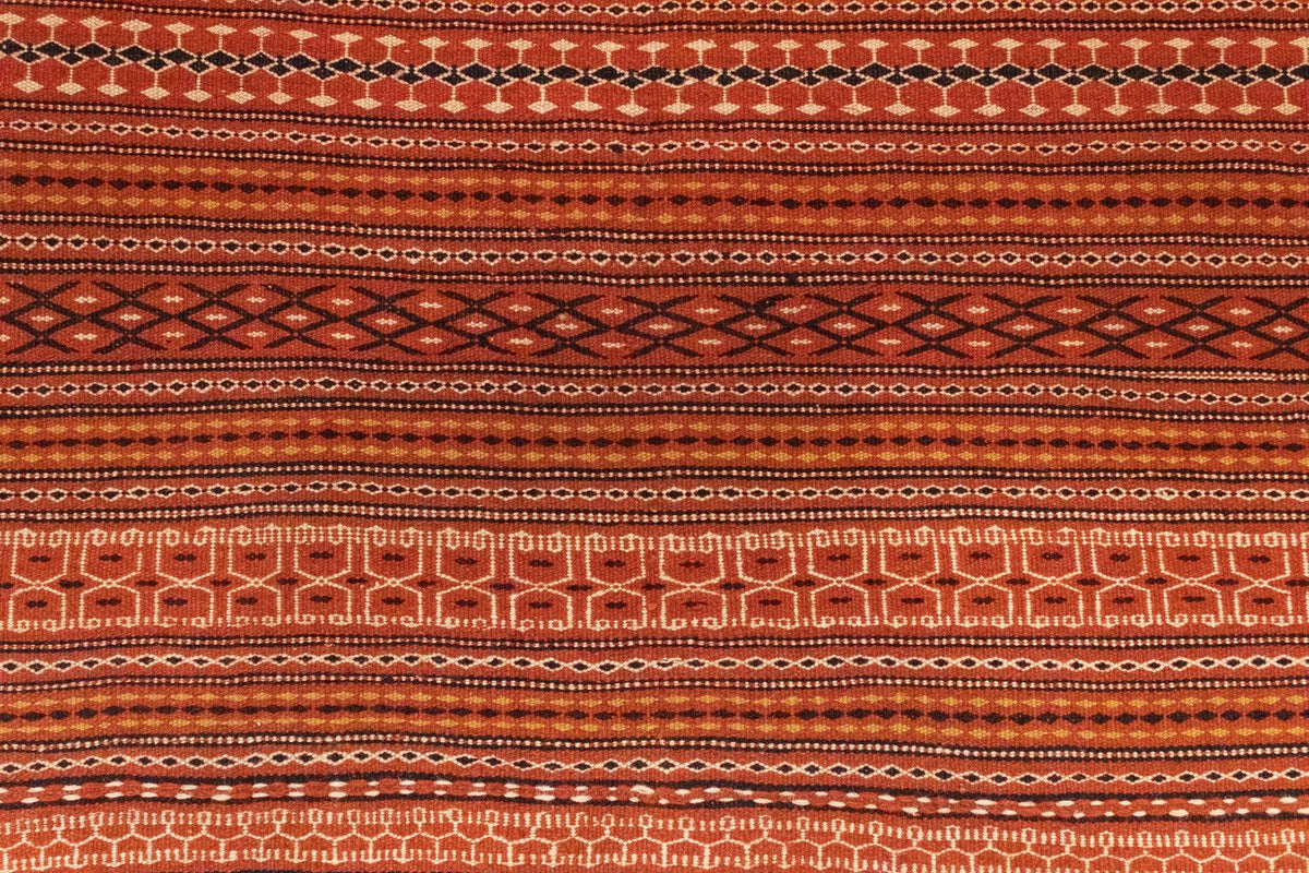 Dywan Kelim - Orientalny - 242 x 166 cm - brązowy