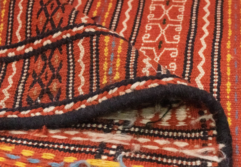 Dywan Kelim - Orientalny - 296 x 199 cm - pomarańczowy