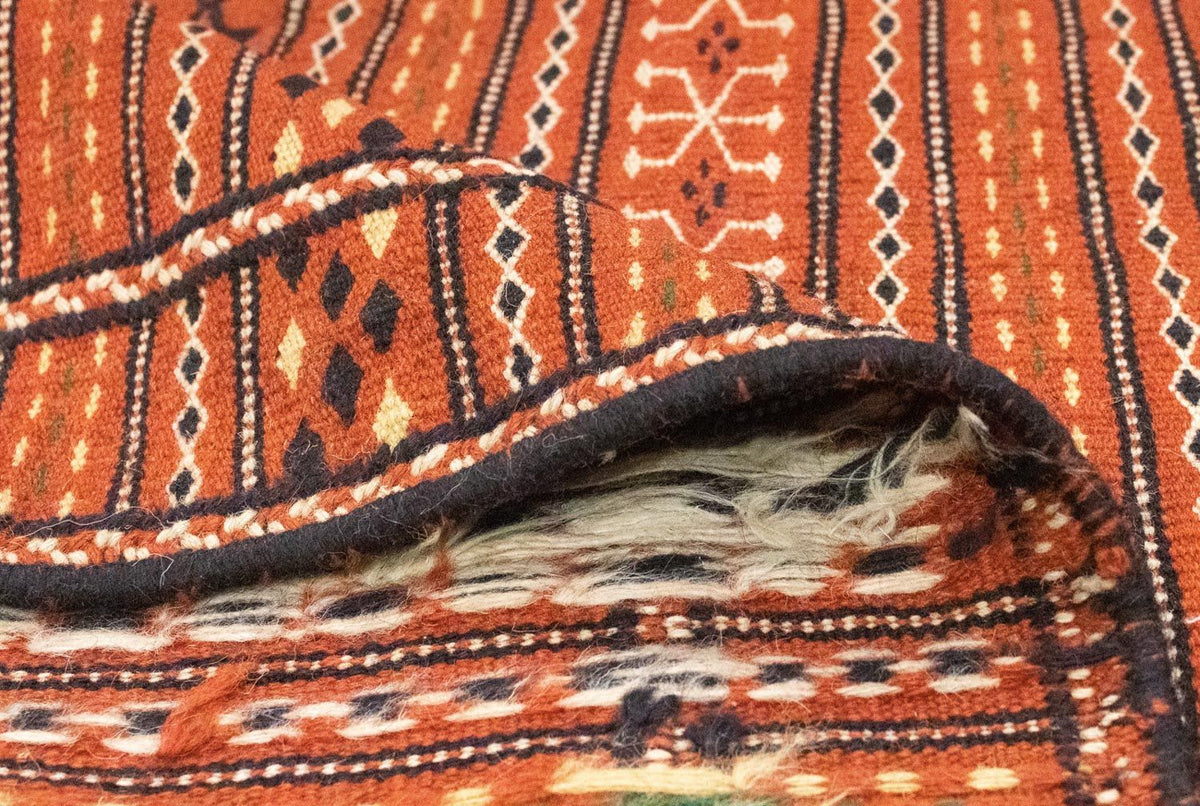 Dywan Kelim - Orientalny - 300 x 194 cm - pomarańczowy