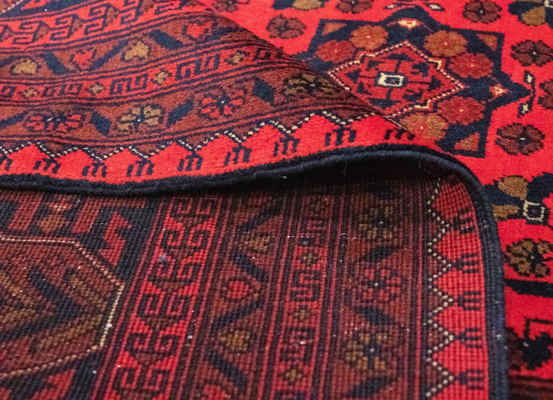 Afgański dywan - Kunduz - 300 x 198 cm - czerwony