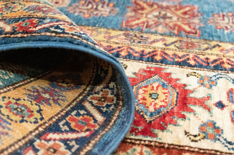 Dywan Ziegler - Kazak - 303 x 205 cm - niebieski