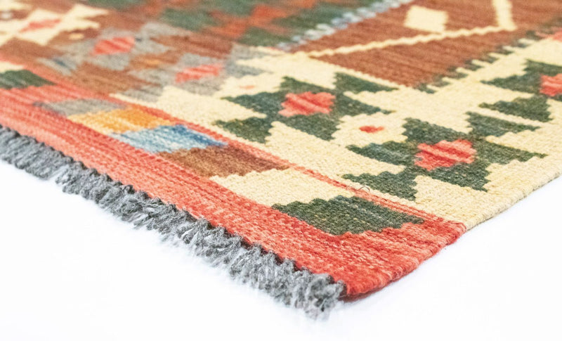 Dywan Kelim - Orientalny - 203 x 154 cm - pomarańczowy