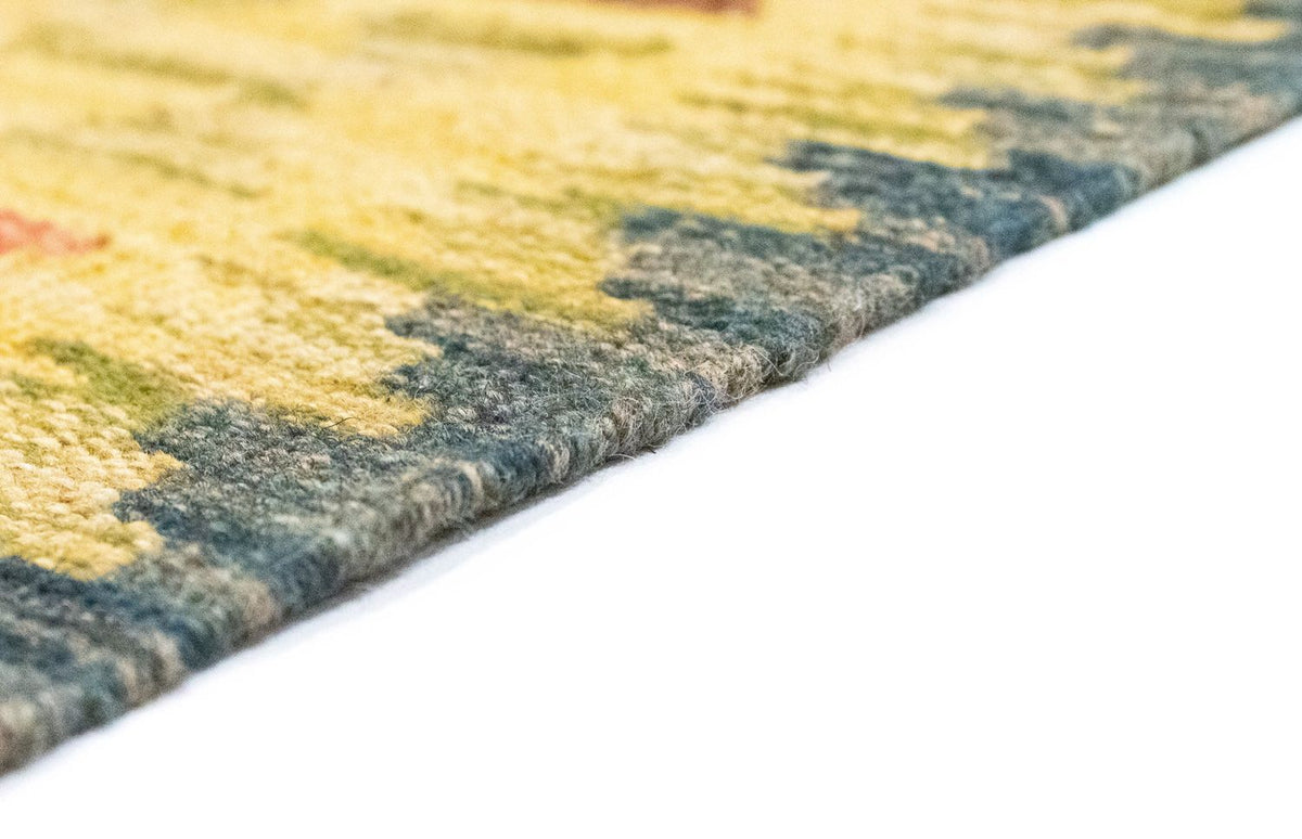 Dywan Kelim - Orientalny - 208 x 152 cm - żółty