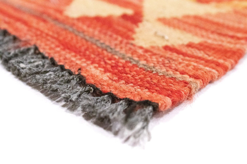 Dywan Kelim - Orientalny - 206 x 154 cm - pomarańczowy