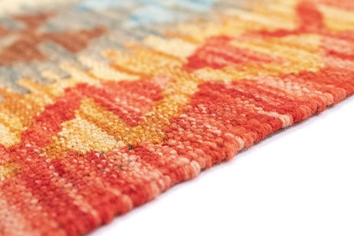 Dywan Kelim - Orientalny - 206 x 154 cm - pomarańczowy