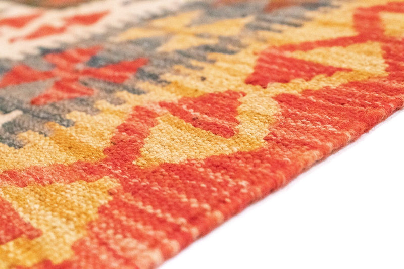 Dywan Kelim - Orientalny - 205 x 150 cm - pomarańczowy