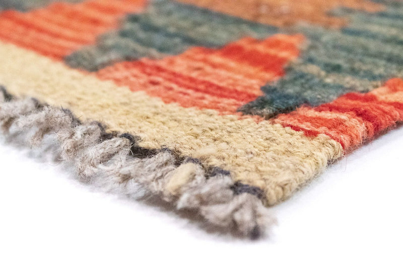 Dywan Kelim - Orientalny - 203 x 148 cm - pomarańczowy