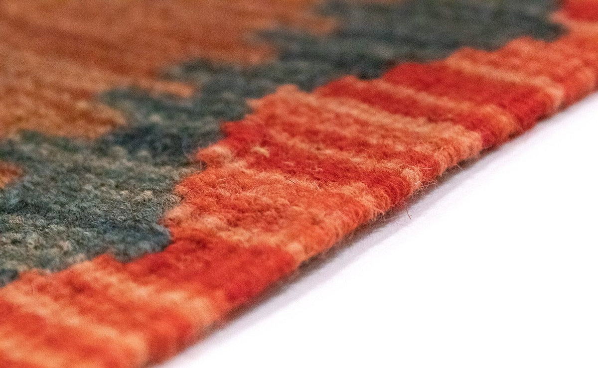 Dywan Kelim - Orientalny - 203 x 148 cm - pomarańczowy