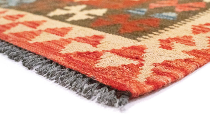 Dywan Kelim - Orientalny - 217 x 160 cm - pomarańczowy