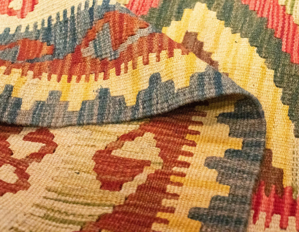 Dywan Kelim - Orientalny - 207 x 139 cm - wielokolorowy