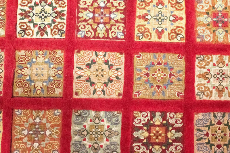 Perski dywan - Nomadyczny - 121 x 81 cm - czerwony