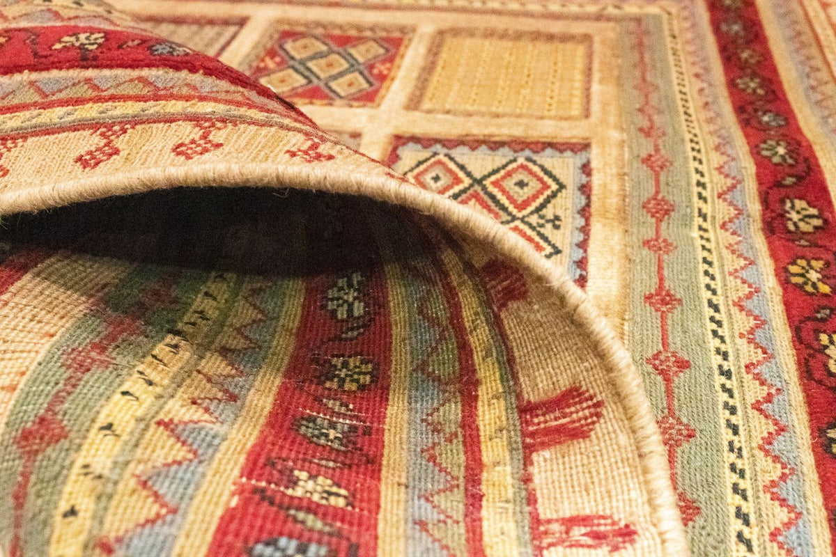 Perski dywan - Nomadyczny kwadratowy  - 102 x 96 cm - czerwony