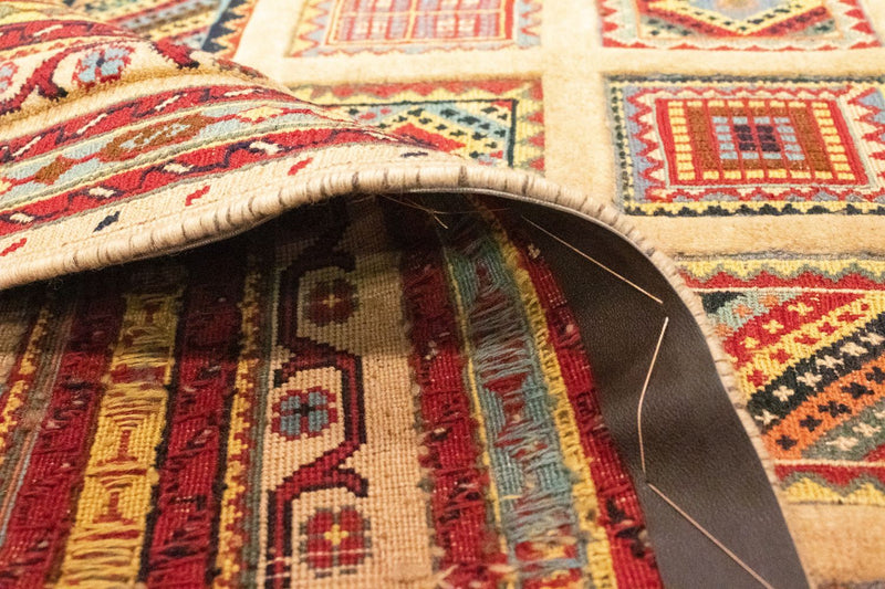 Perski dywan - Nomadyczny - 149 x 121 cm - czerwony