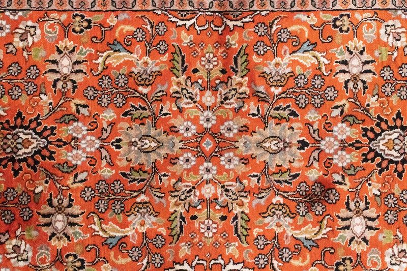 Biegacz Jedwabny dywan - Kashmir Silk - 177 x 61 cm - pomarańczowy