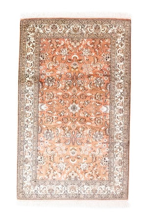 Jedwabny dywan - Kashmir Silk - 122 x 76 cm - pomarańczowy
