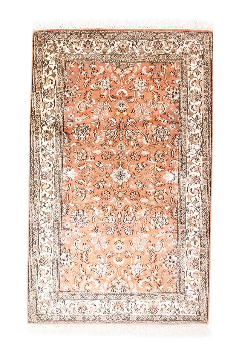 Jedwabny dywan - Kashmir Silk - 122 x 76 cm - pomarańczowy