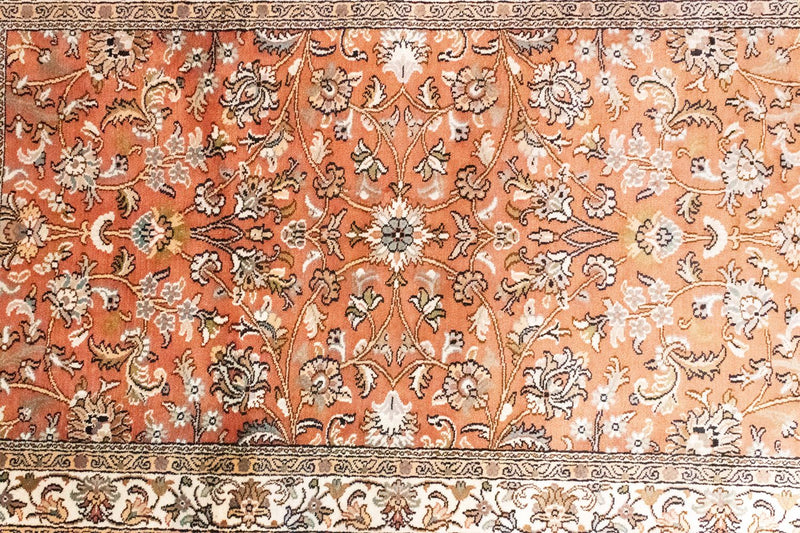 Jedwabny dywan - Kashmir Silk - 122 x 76 cm - pomarańczowy