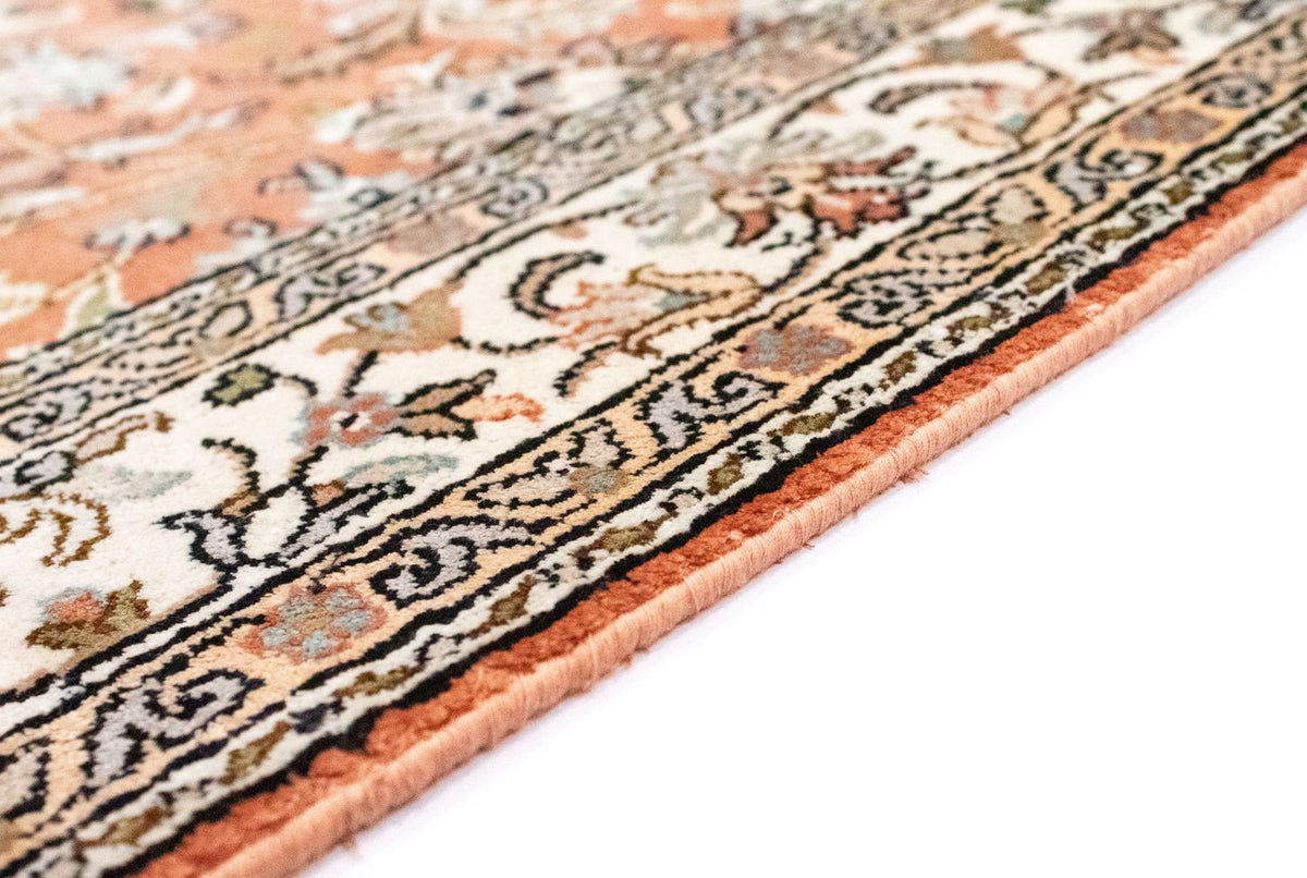 Jedwabny dywan - Kashmir Silk - 122 x 76 cm - pomarańczowy