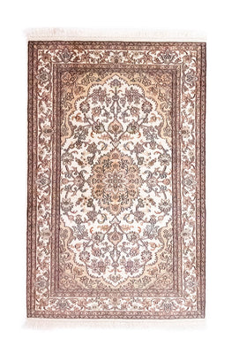 Jedwabny dywan - Kashmir Silk - 125 x 80 cm - beżowy