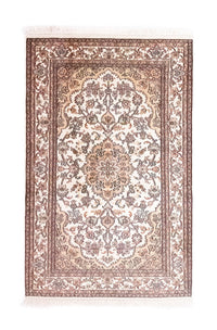 Jedwabny dywan - Kashmir Silk - 125 x 80 cm - beżowy