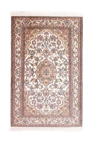 Jedwabny dywan - Kashmir Silk - 125 x 80 cm - beżowy