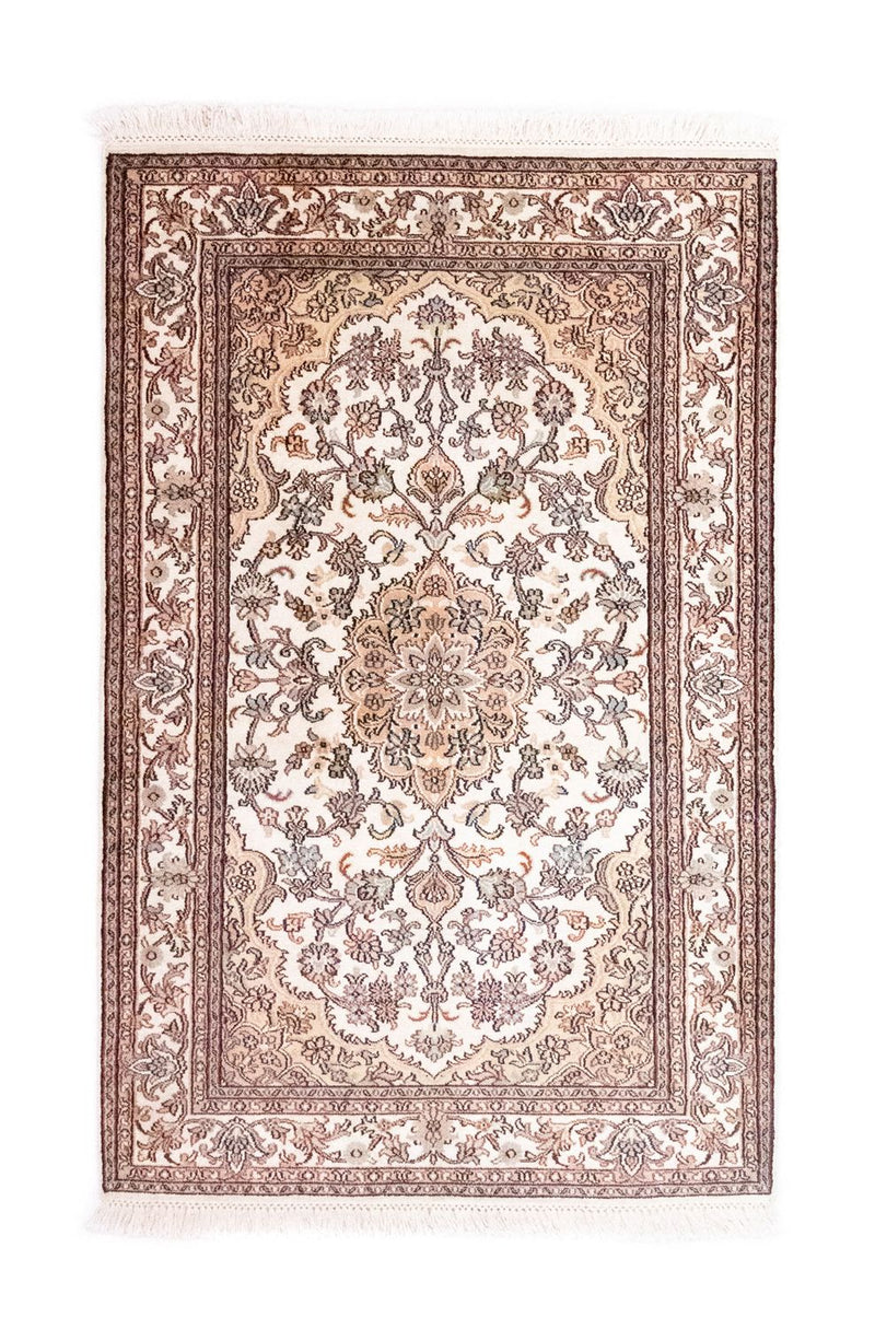Jedwabny dywan - Kashmir Silk - 125 x 80 cm - beżowy