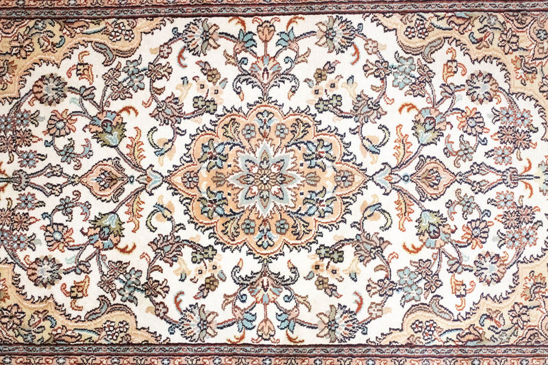 Jedwabny dywan - Kashmir Silk - 125 x 80 cm - beżowy