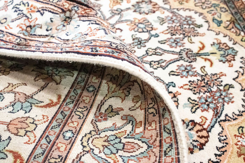 Jedwabny dywan - Kashmir Silk - 125 x 80 cm - beżowy