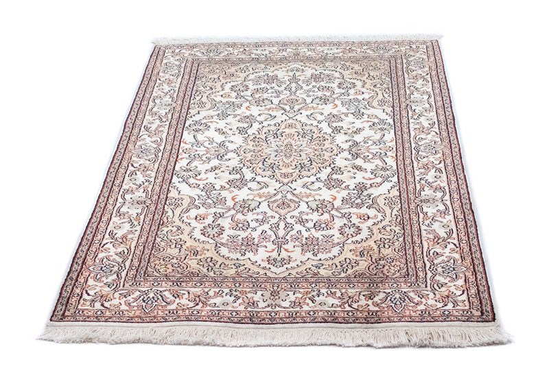 Jedwabny dywan - Kashmir Silk - 125 x 80 cm - beżowy