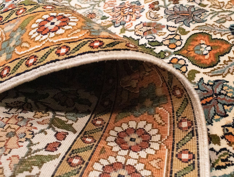 Jedwabny dywan - Kashmir Silk - 120 x 80 cm - beżowy