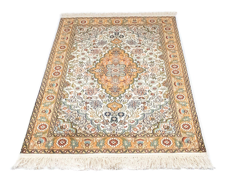 Jedwabny dywan - Kashmir Silk - 120 x 80 cm - beżowy