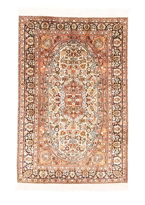 Jedwabny dywan - Kashmir Silk - 125 x 83 cm - pomarańczowy